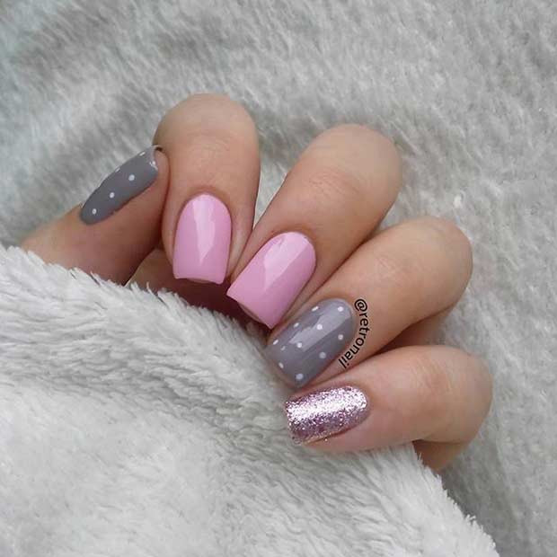 Pink And Grey Nail Designs
 69 Super Easy Nail Designs Page 4 of 7