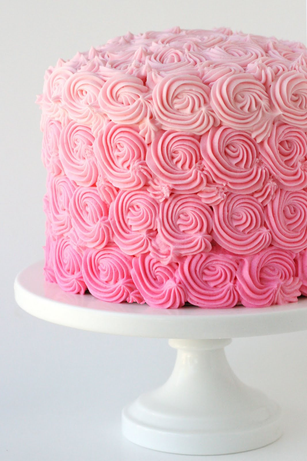 Pink Birthday Cakes
 lamb & blonde Wedding Wednesday Pink Cakes