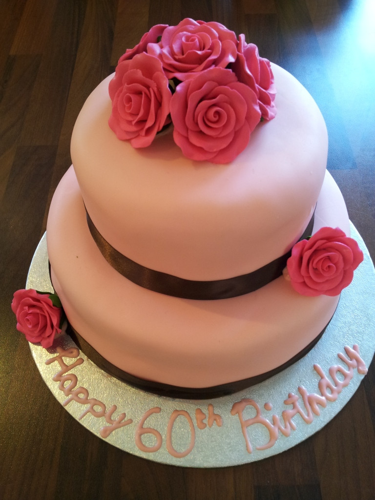Pink Birthday Cakes
 Two Tier Pink Birthday Cake ⋆ Look At What I Made