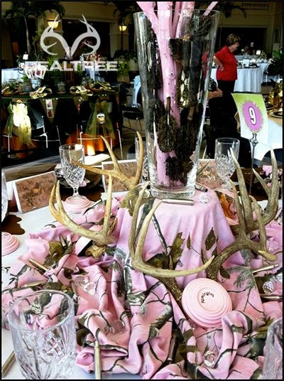 Pink Camouflage Birthday Party Ideas
 A beautiful Realtree Pink camo party theme table
