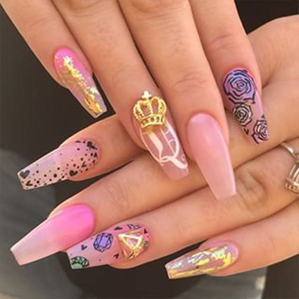 Pink Nail Ideas
 67 Innocently y Pink Nail Designs s