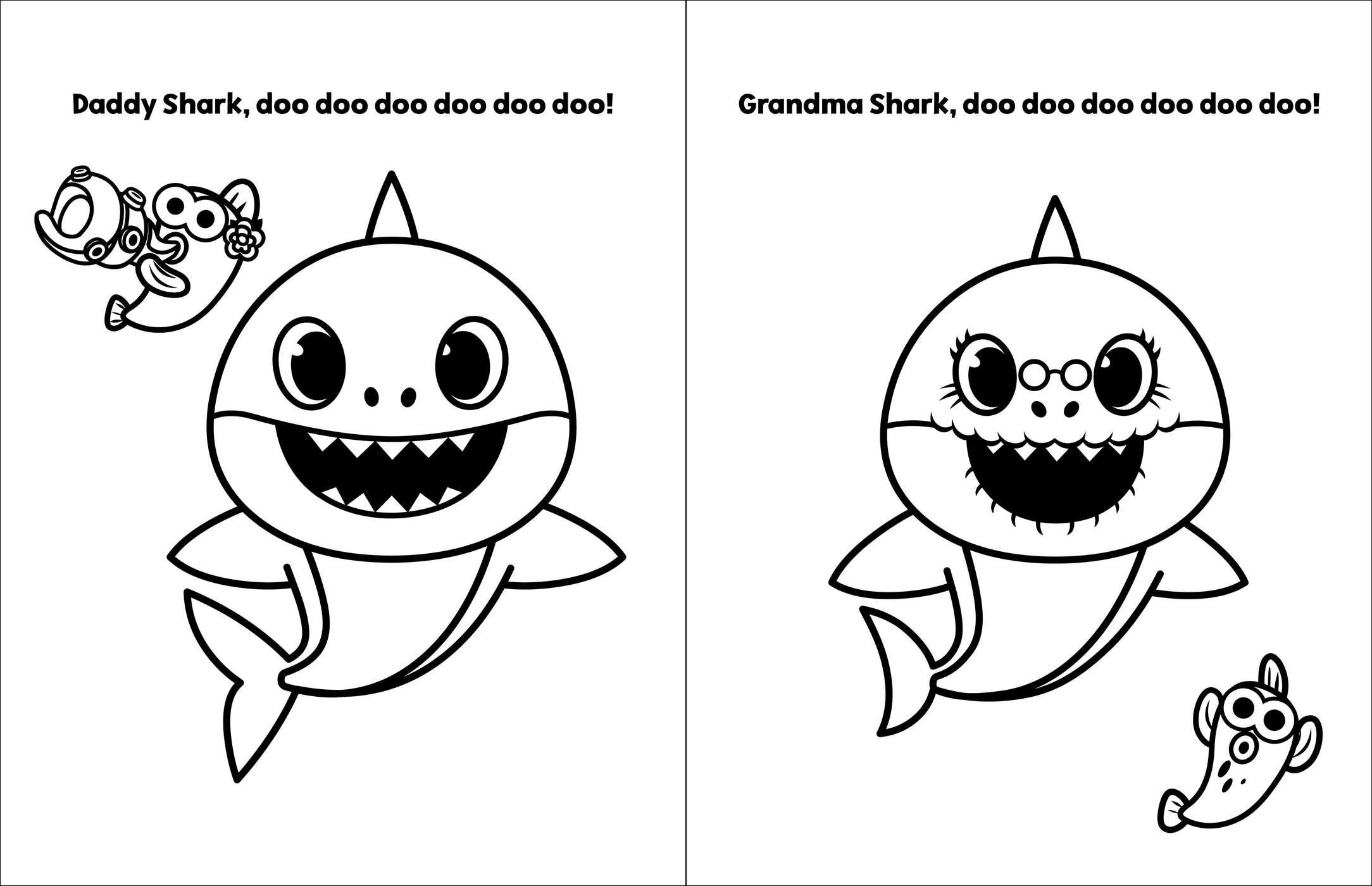 Pinkfong Baby Shark Coloring Sheets Coloring Pages