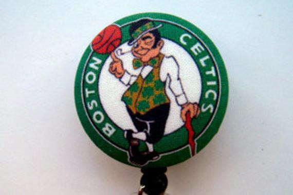 Pins Boton
 Boston Celtics Retractable Fabric ID Holder Badge by