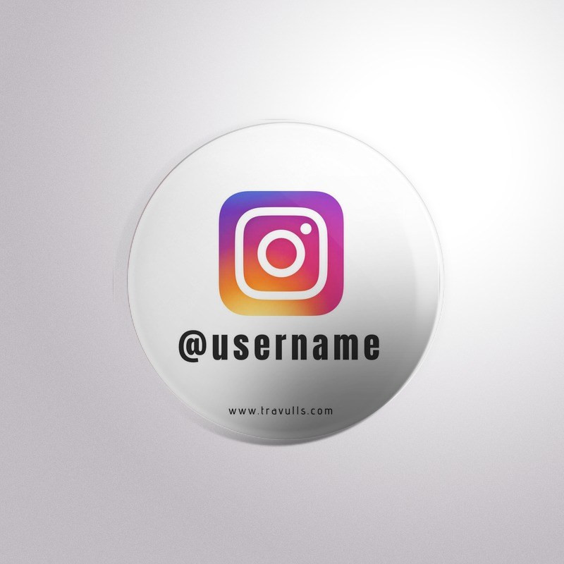 Pins Instagram
 “Custom Instagram” IG02 Badge – Travulls – Travel