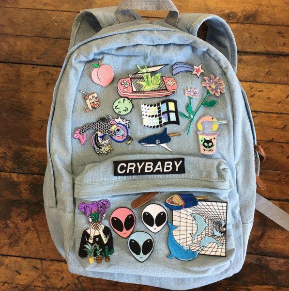 Pins On Backpack
 KOKO PROMOTION IRON ON Embroidery patch ALL KAWAII SET