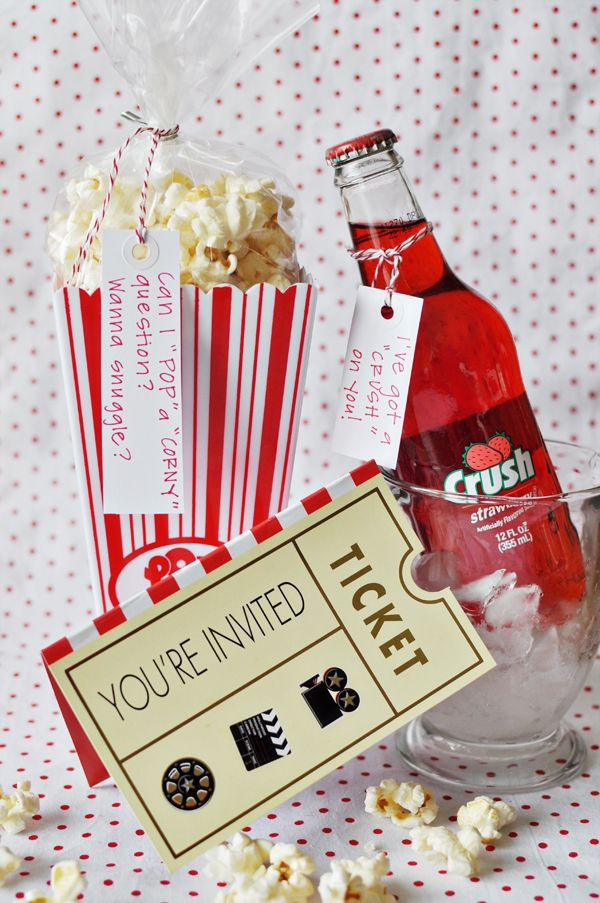 Pinterest Valentines Gift Ideas
 Stay at home movie date night with a creative flair a