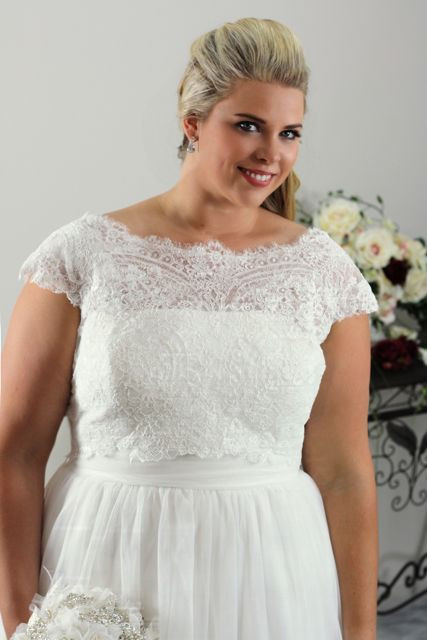 Plus Size Simple Wedding Dresses
 Simple plus size wedding dress Annie Plus size Bridal