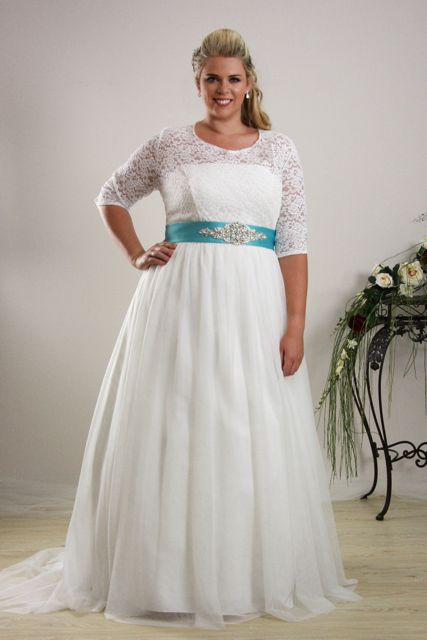 Plus Size Simple Wedding Dresses
 Simple plus size wedding dress Annie Plus size Bridal
