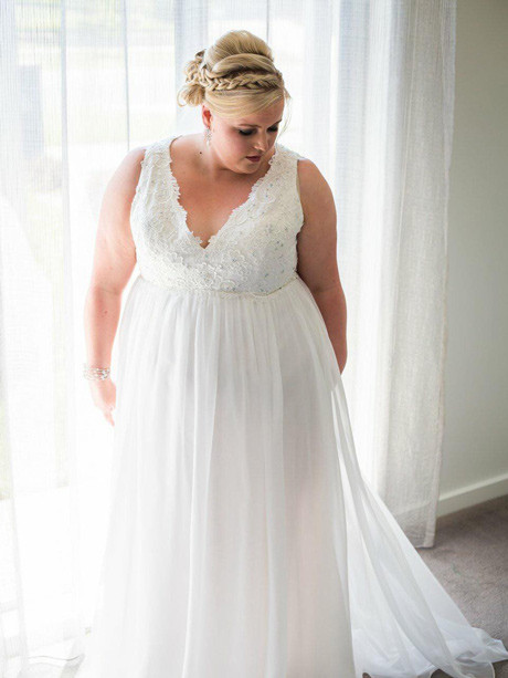 Plus Size Simple Wedding Dresses
 Simple wedding dresses plus size Andrea Plus size