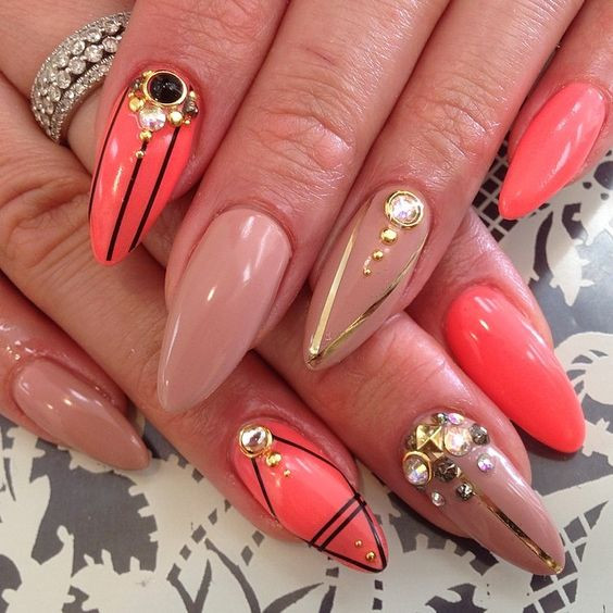 Pointed Acrylic Nail Designs
 Top 35 Incredible Pointed Acrylic Nails