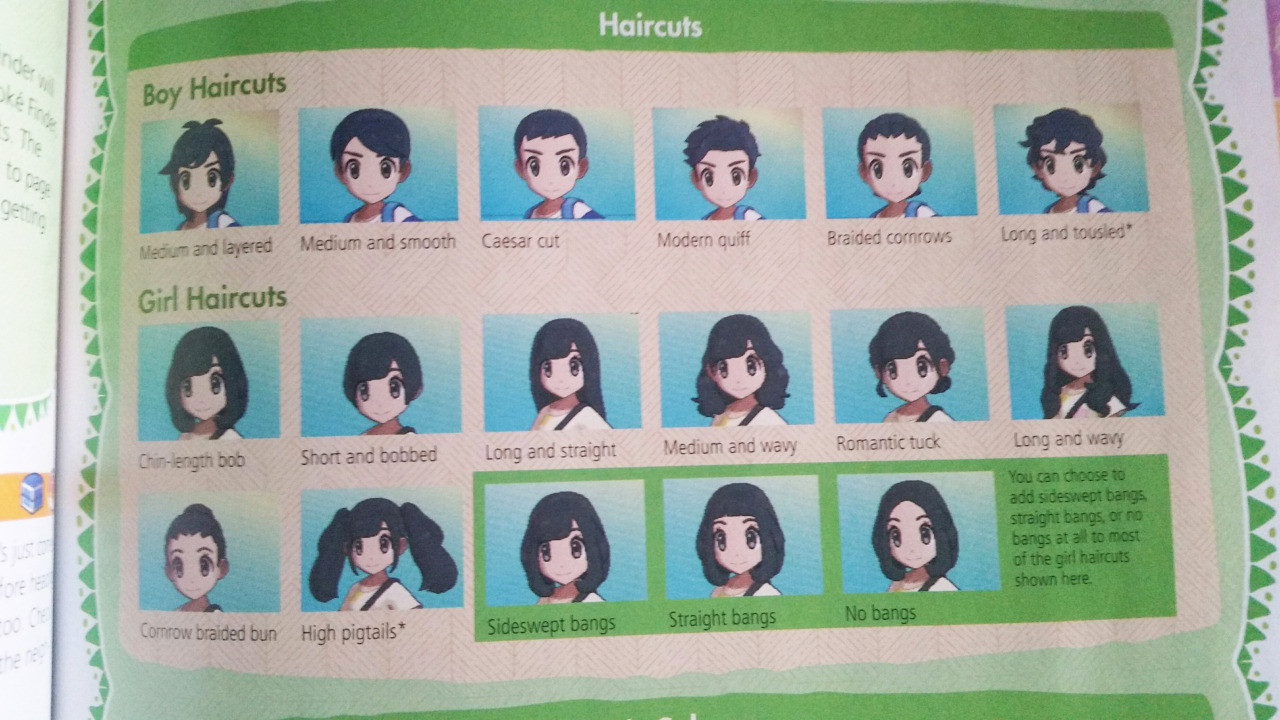 Pokemon Sun Female Hairstyles
 Next time A New Begining