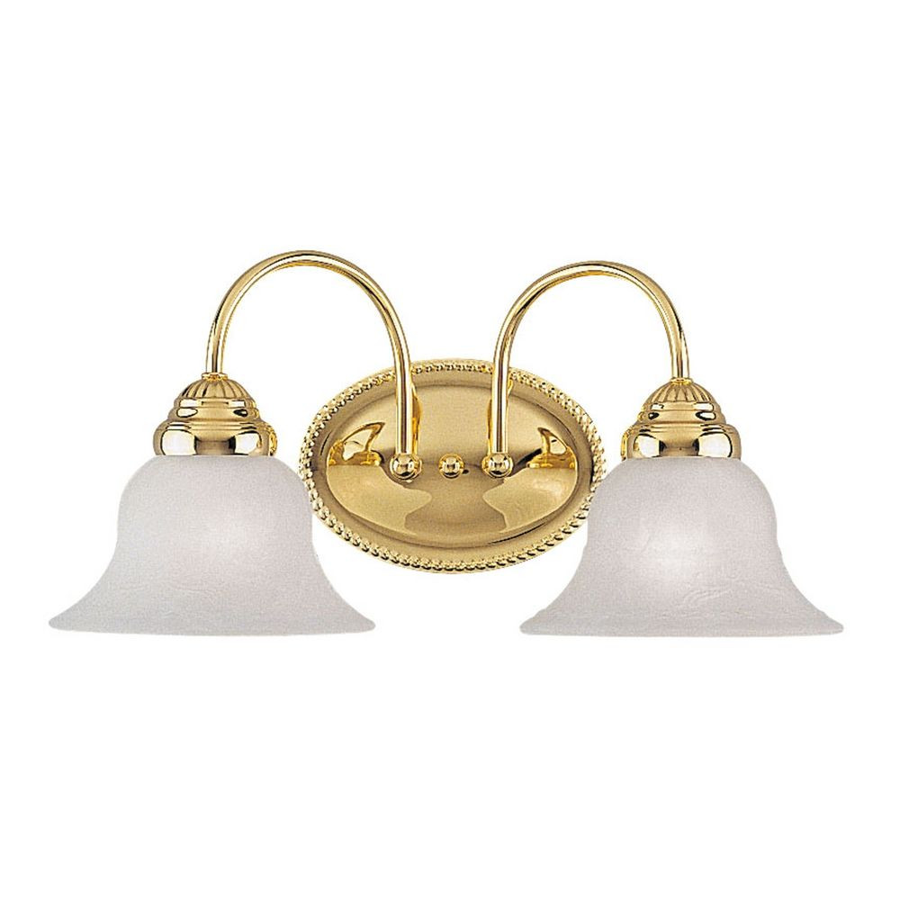 Polished Brass Bathroom Lights
 Livex Lighting Edgemont Polished Brass Bathroom Light