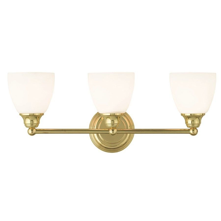 Polished Brass Bathroom Lights
 Livex Lighting Somerville Bathroom Vanity Lighting