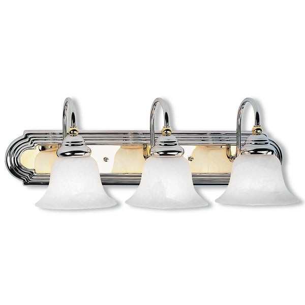 Polished Brass Bathroom Lights
 Shop Livex Lighting Belmont Polished Chrome and Polished
