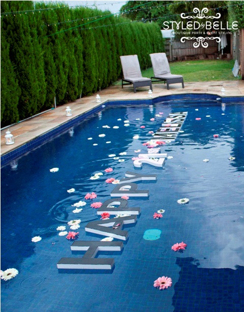 Pool Party Decoration Ideas Adults
 Outdoor Pool Decor