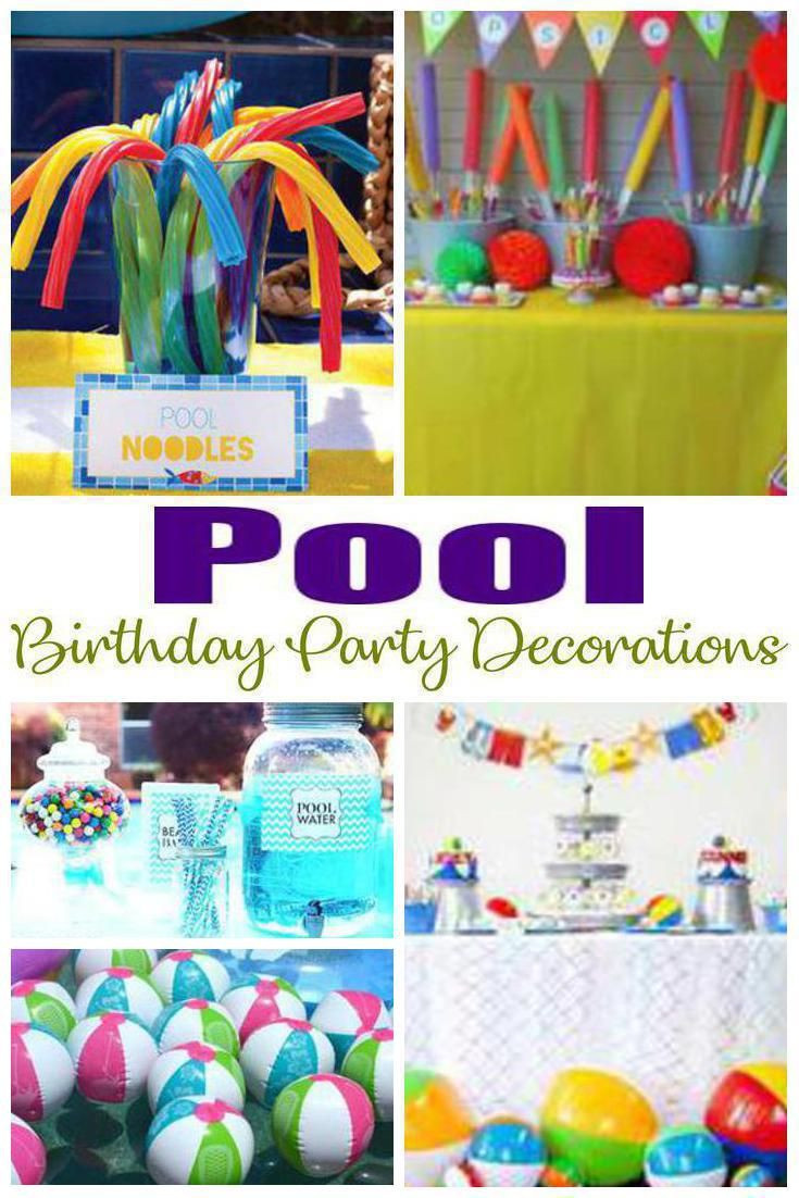 Pool Party Decoration Ideas Adults
 Pool Birthday Party Decorations