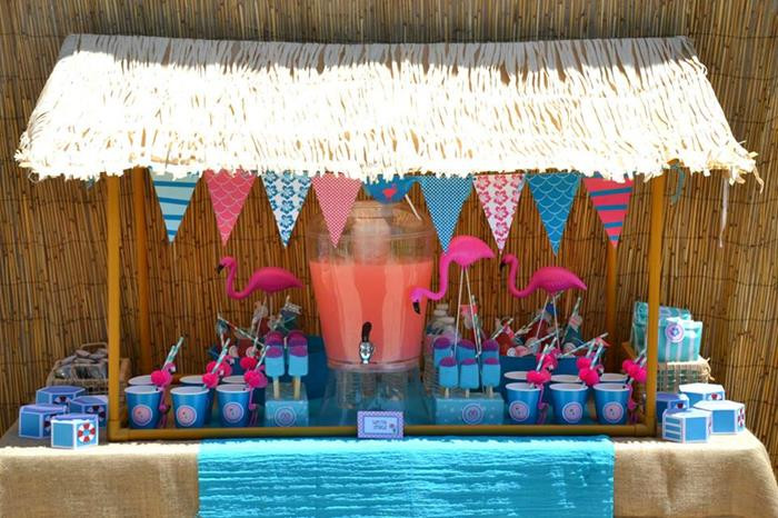 Pool Party Decorations Ideas
 Kara s Party Ideas Flamingo Pool Party Planning Ideas