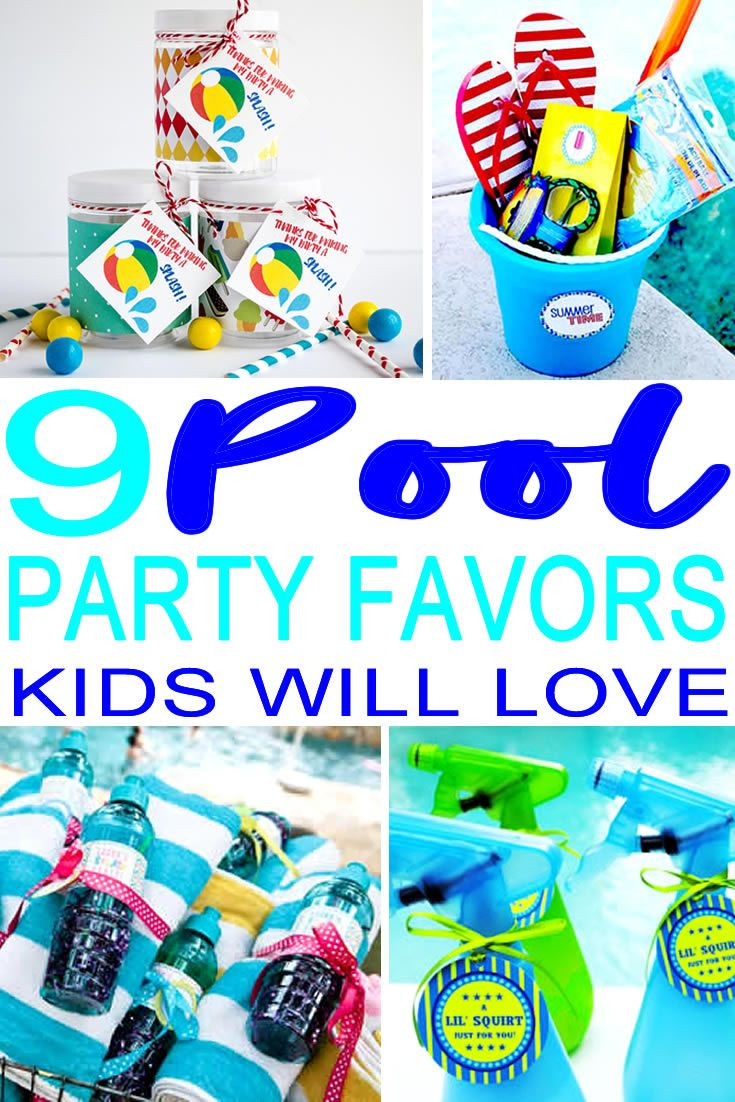 Pool Party Favor Ideas For Kids
 9 pletely Awesome Pool Party Favor Ideas