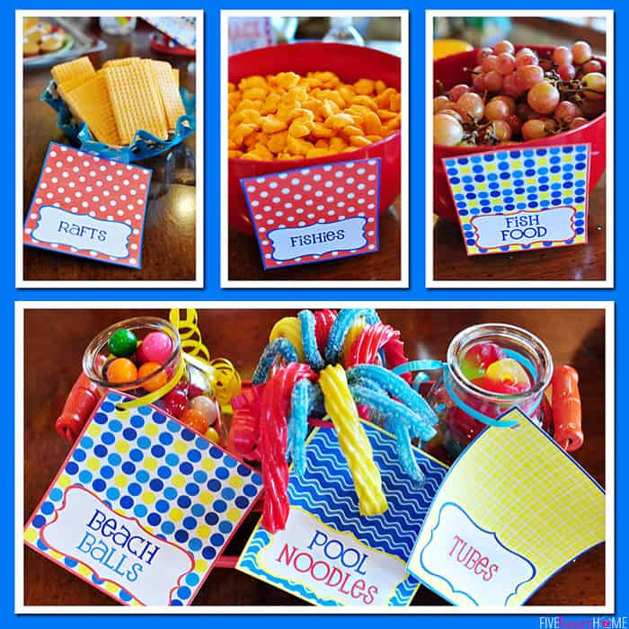 Pool Party Food Ideas
 6th Birthday Pool Party