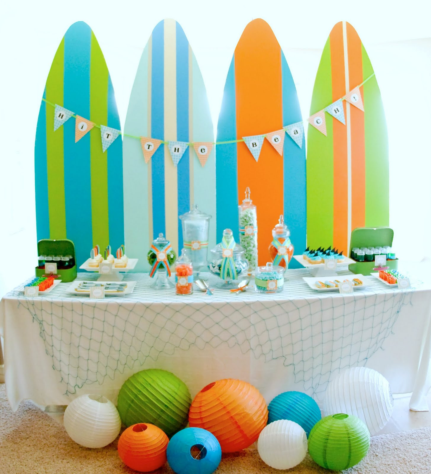Pool Party Ideas For Boys
 Kara s Party Ideas Surf s Up Summer Pool Party