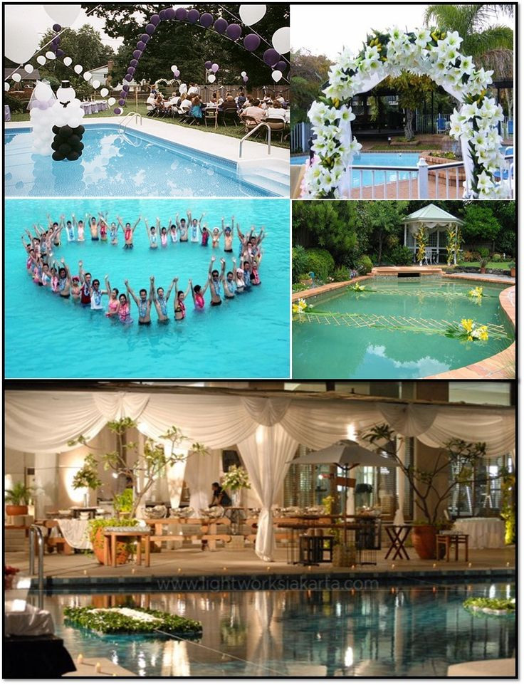 Pool Wedding Decorations
 18 best Pool Wedding images on Pinterest
