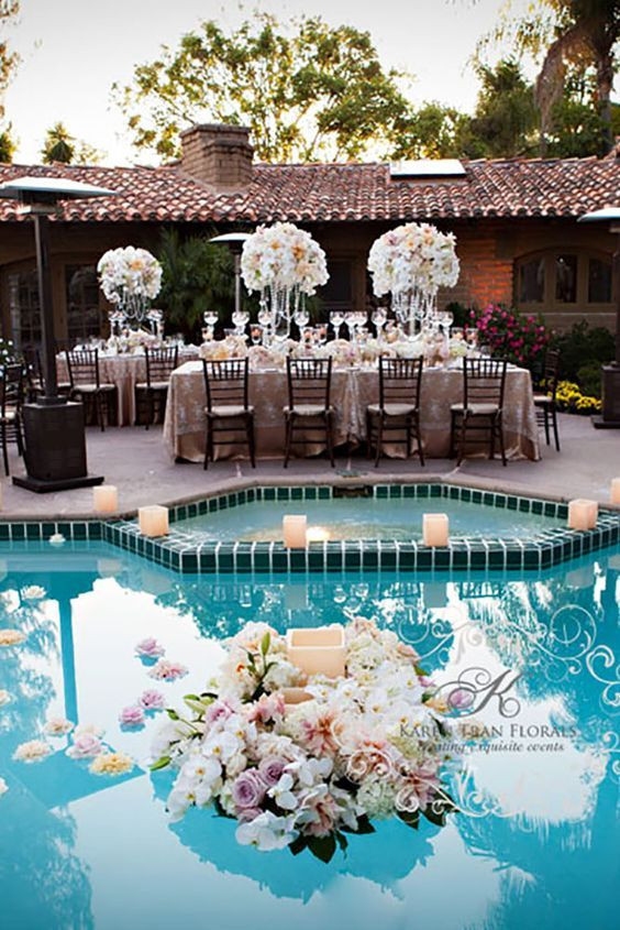 Pool Wedding Decorations
 captivating wedding pool party decoration ideas 10 in 2019