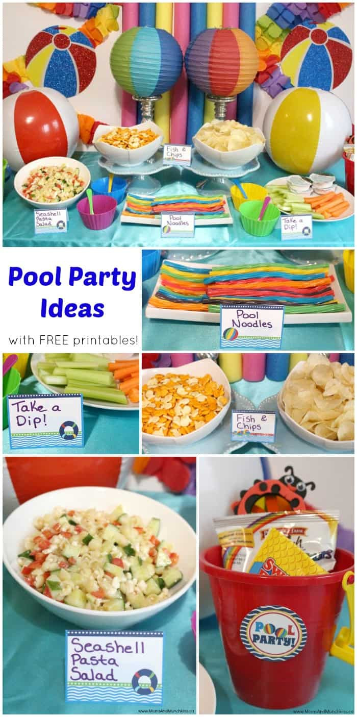 Poolside Birthday Party Ideas
 Pool Party Printables Free Moms & Munchkins