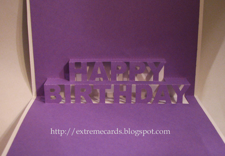 Pop Up Birthday Cards
 Happy Birthday Pop Up Card