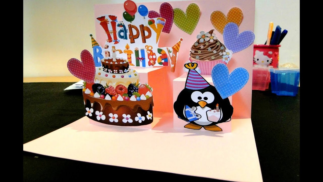 Pop Up Birthday Cards
 3D Pop Up Card