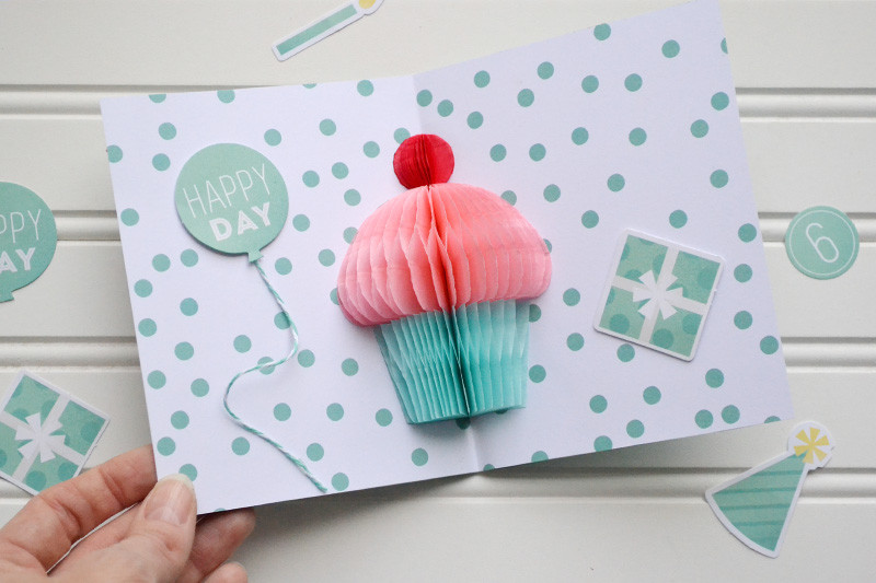 Pop Up Birthday Cards
 Honey b Cupcake Pop up Card Video Tutorial