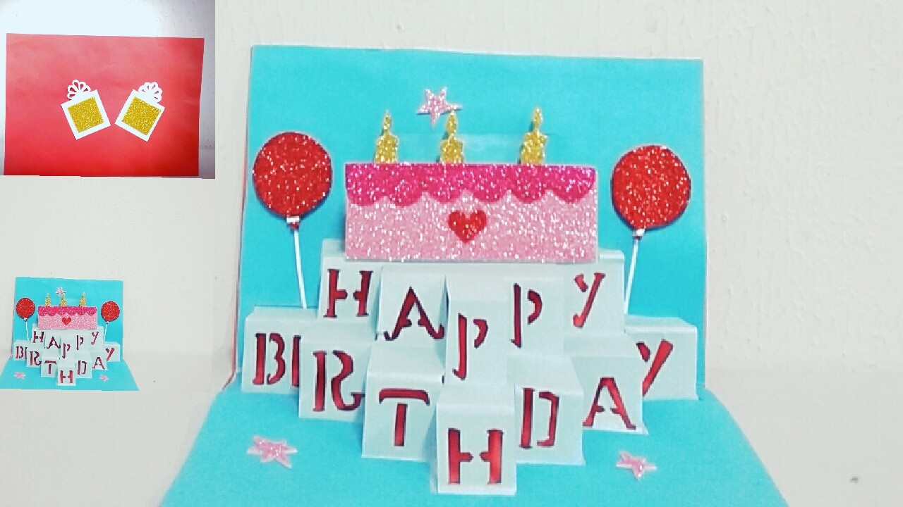 Pop Up Birthday Cards
 Diy Pop up BirthDay Card