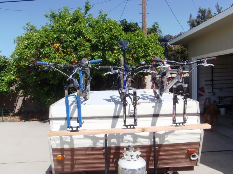 Pop Up Camper Bike Rack DIY
 bike rack pop up camper