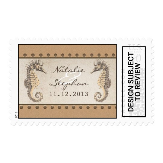 Postage Stamps For Wedding Invitations
 seahorses wedding invitations postage stamps