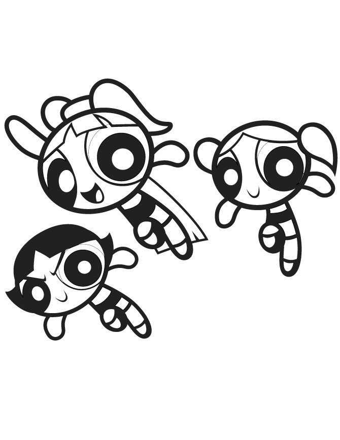 Powderpuff Girls Coloring Pages
 Free Printable Powerpuff Girls Coloring Pages For Kids