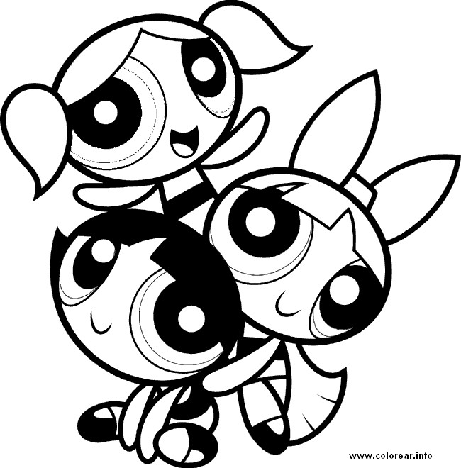 Powderpuff Girls Coloring Pages
 the powerpuff girls coloring pages Free