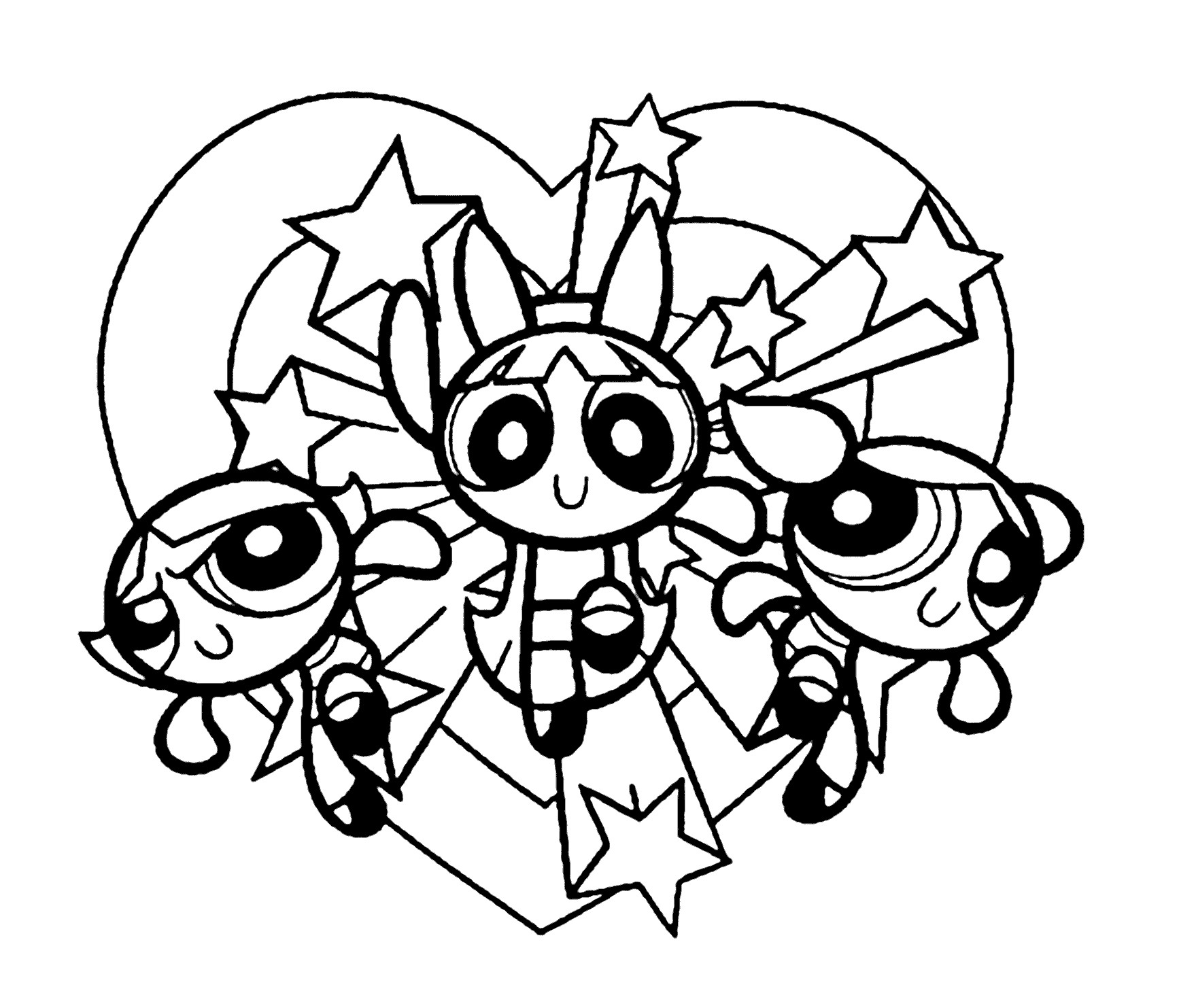Powerpuff Girls Coloring Pages
 Cool Powerpuff girls on vacation coloring pages for kids