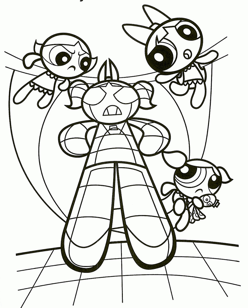 Powerpuff Girls Coloring Pages
 Free Printable Powerpuff Girls Coloring Pages For Kids