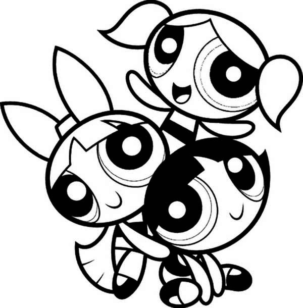 Powerpuff Girls Coloring Sheets
 Lovely Powerpuff Girls Coloring Page