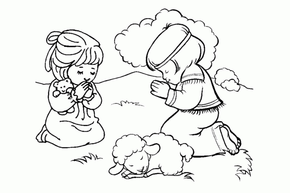 Prayer Coloring Pages For Kids
 Printable Praying Hands Coloring Home