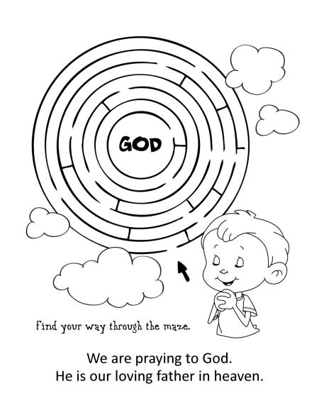 Prayer Coloring Pages For Kids
 The Lord’s Prayer – Coloring and Activity Book – iCharacter