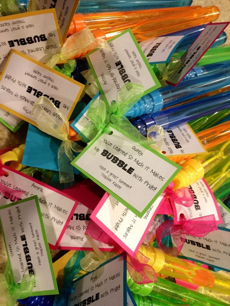 Pre K Graduation Gift Ideas From Teacher
 Graduation Gift Bubble Wands "You learned so much it