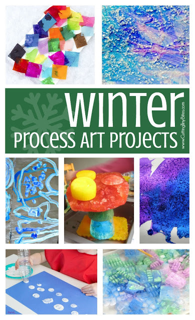 Preschool Art Projects
 Winter Process Art
