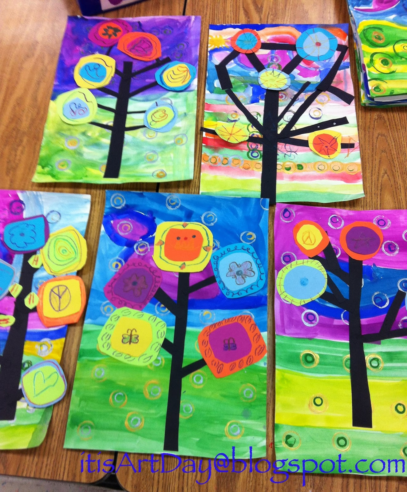 Preschool Art Projects
 it s art day Kandinsky Trees