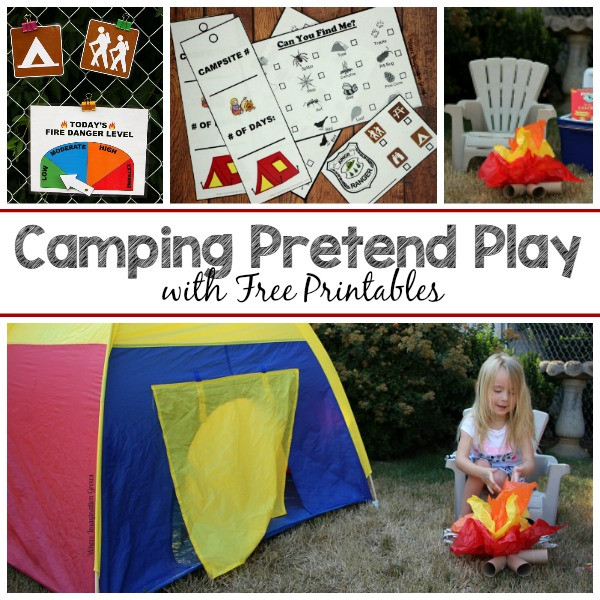Preschool Camping Art Projects
 Camping Pretend Play for Preschoolers Where Imagination