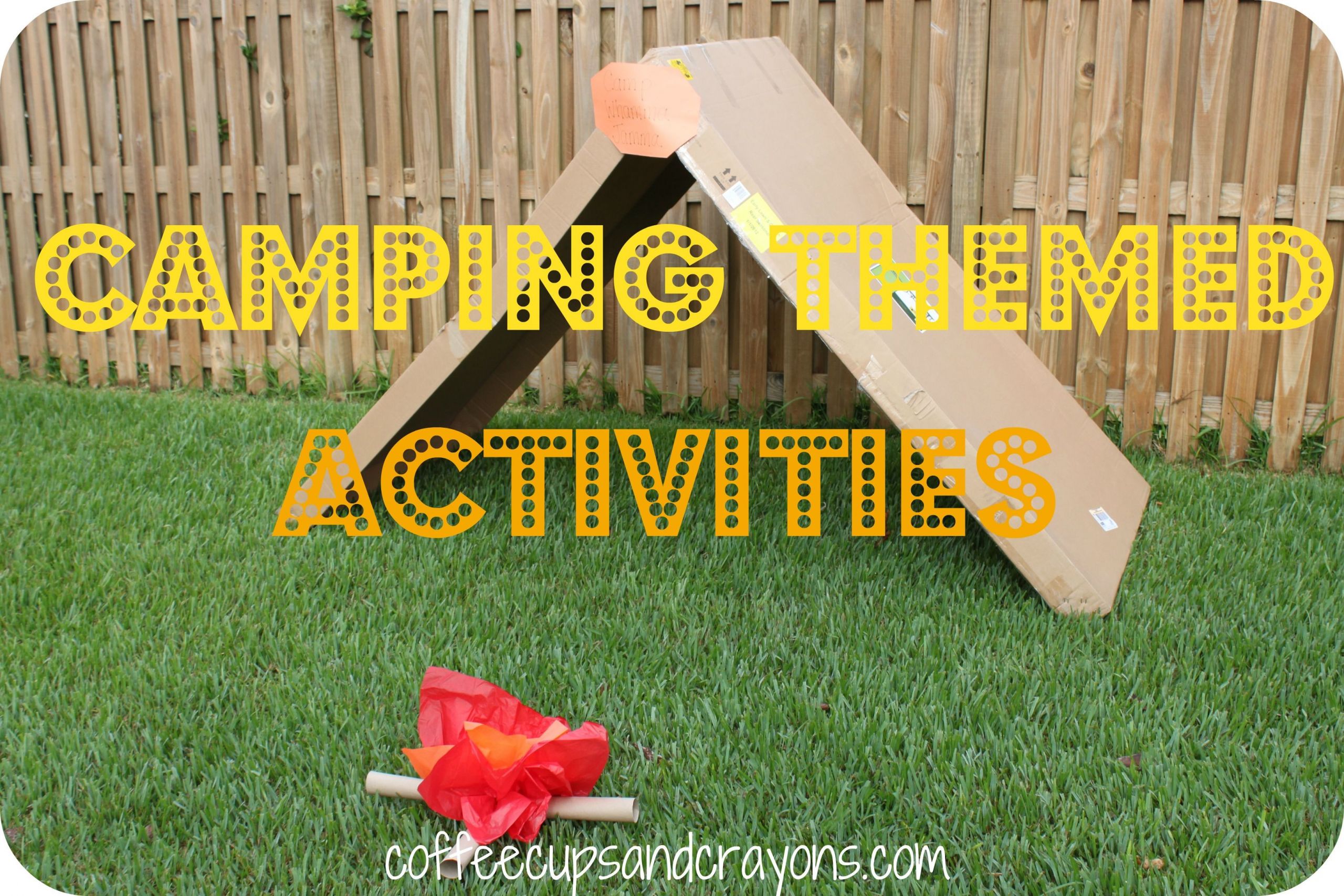 Preschool Camping Art Projects
 Camping Themed Kids Activities
