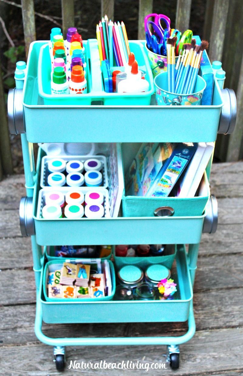 Preschool Craft Supplies
 How to Set Up a Kids Arts Crafts Cart