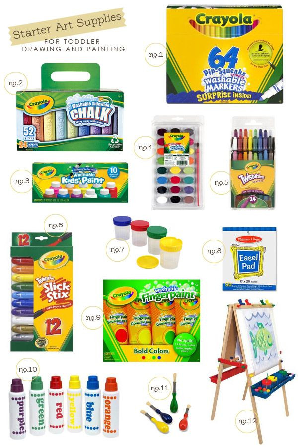 Preschool Craft Supplies
 Art Supplies to your Toddler started with drawing and