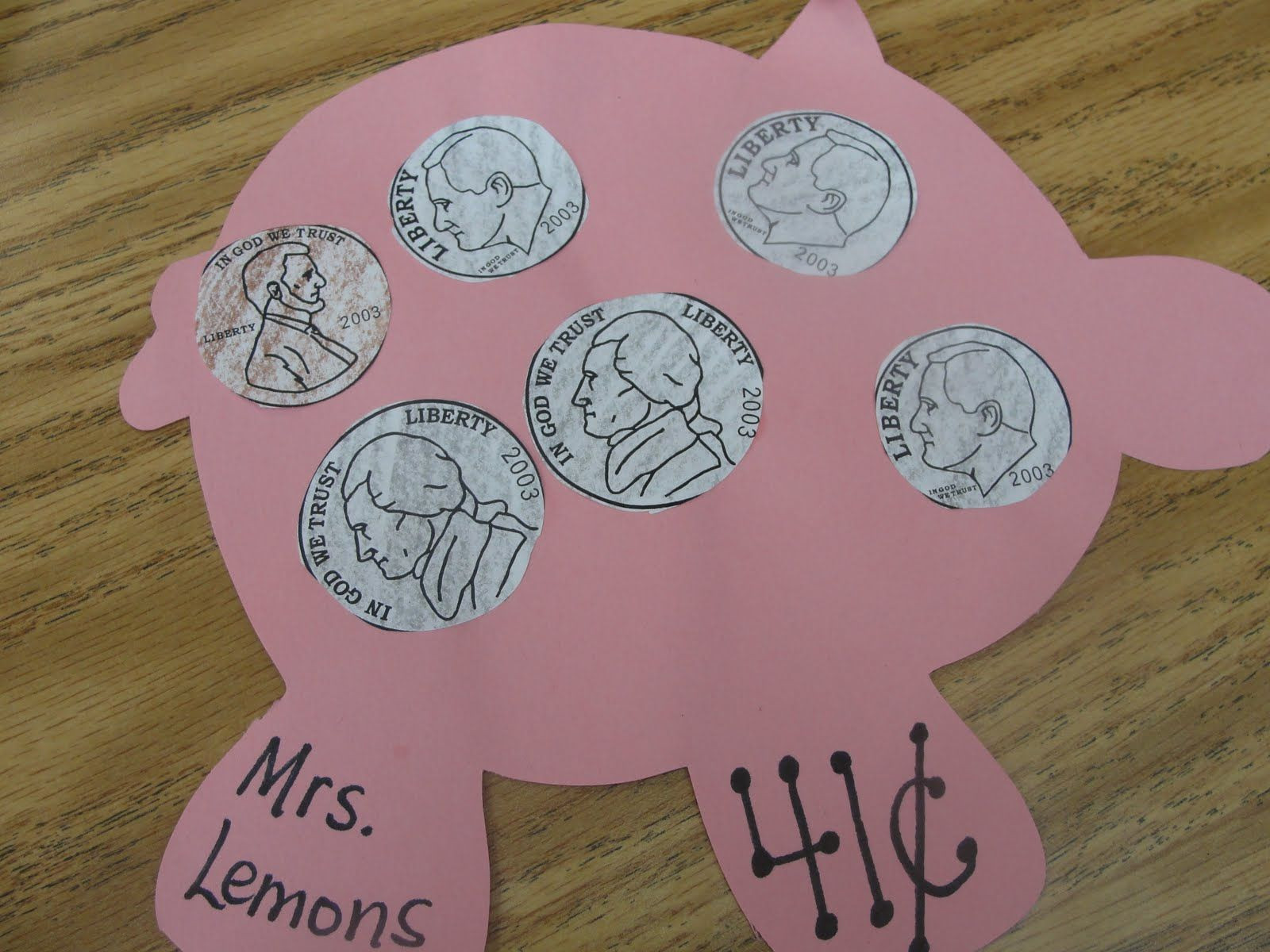 Preschool Money Crafts
 Another cute way to teach students how to count money You