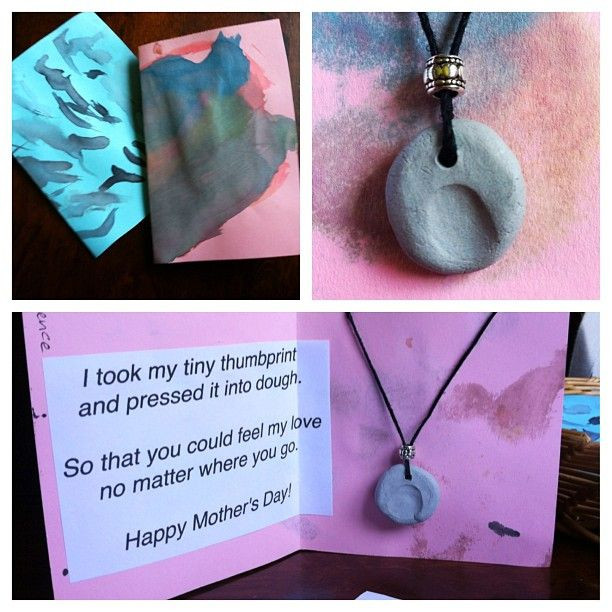Preschool Mother Day Gift Ideas
 Reggio based preschool made these clay thumbprint