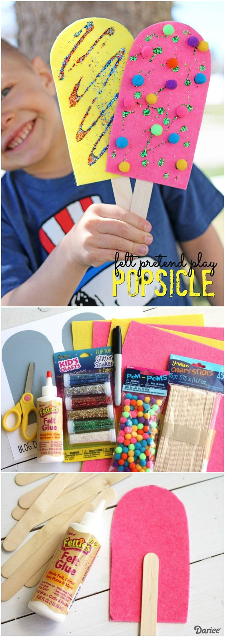 Preschool Summer Craft Ideas
 Popsicle Craft for Pretend Play Darice
